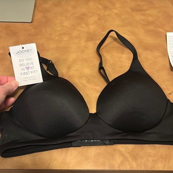 Jockey Black lightly padded wire- free Support Bra size Small - Picture 1 of 7